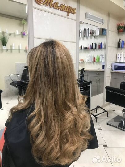 Окрашивание волос любой сложности,стрижки