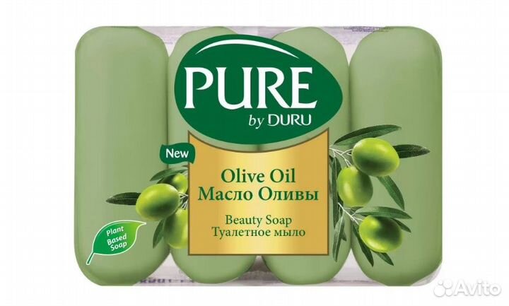 Мыло Pure by Duru Масло оливы 4х85 г