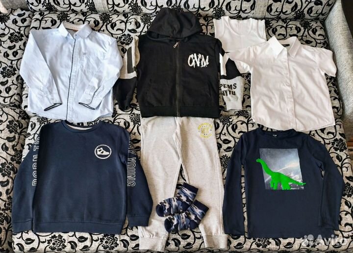 Пакет вещей на осень мальчику 9-10 лет, р.140