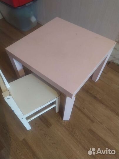 Детский столик и стульчик IKEA