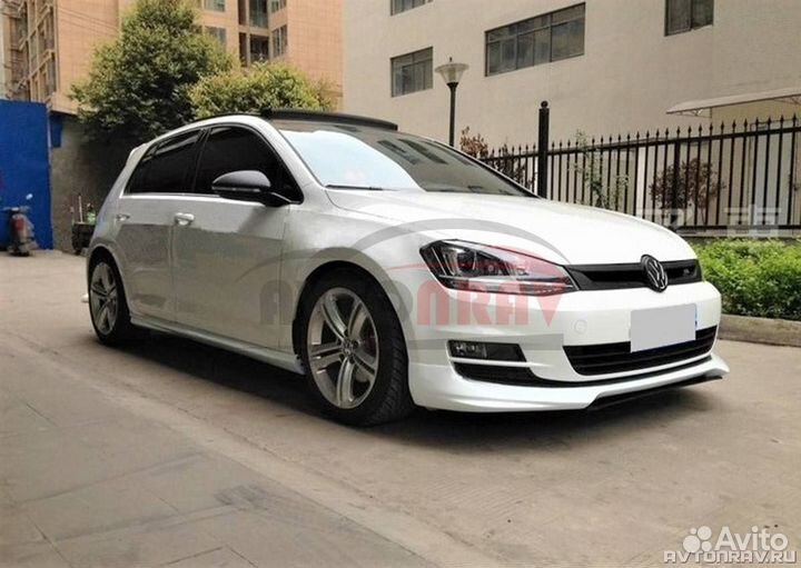 Юбка Oettinger на передний бампер для VW Golf 7