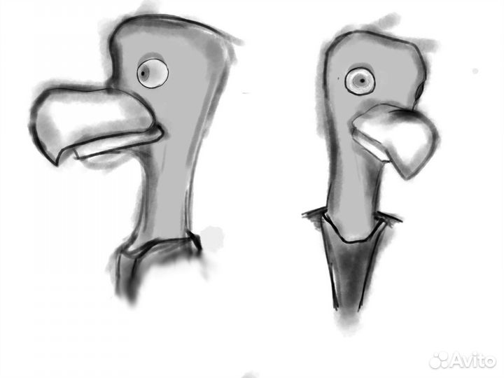 Арты в чёрно белом стиле