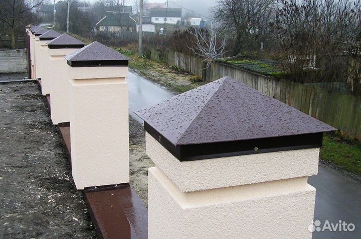 Колпак на столб 390х390 мм 0,4 PE