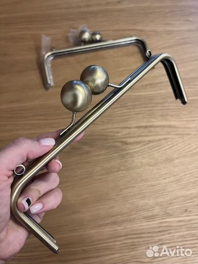 Фермуар для сумки, 25 см, под латунь