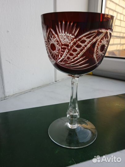 Бокал марганцевый хрусталь