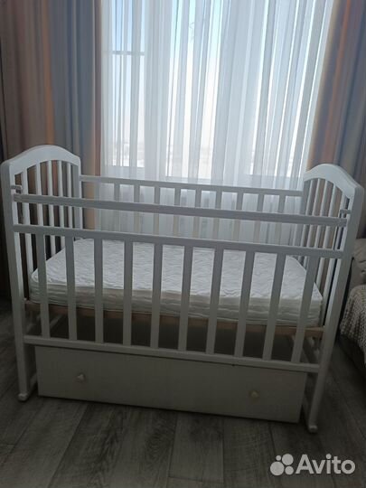 Детская кроватка 120х60 с ящиком