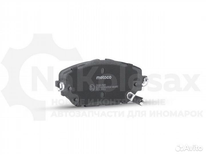 Колодки тормозные передние к-кт Metaco 3000-525