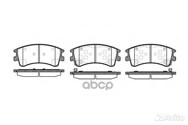 970 02 колодки дисковые п Mazda 6 GG/GY 2.0Di