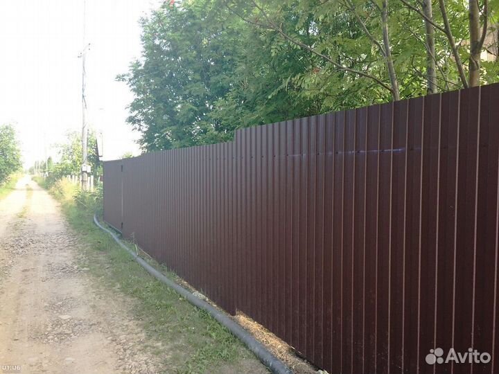 Забор из профнастила