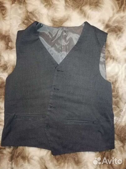 Жилетка школьная серая