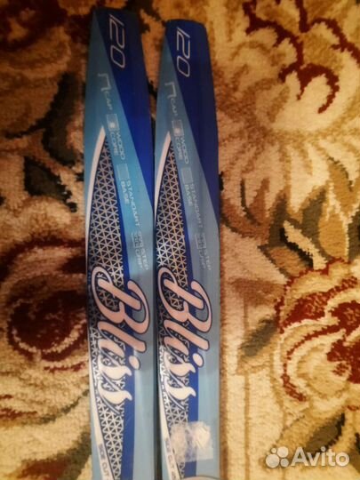 Лыжи беговые 120 NNN палки 75-105
