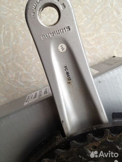 Система шатунов Shimano Alivio 42/32/22, каретка