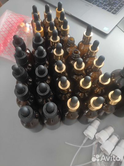 Стеклянные бутылочки 30 50 и 100 мл