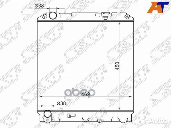 Радиатор Isuzu ELF nprnqr 93-06 / Nissan Atlas F