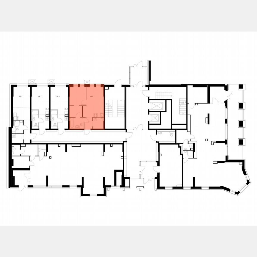 1-к. квартира, 36,9 м², 1/17 эт.