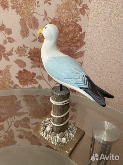 Фигурка чайка декоративная