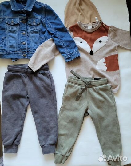 H&M вещи на мальчика пакетом 86-92