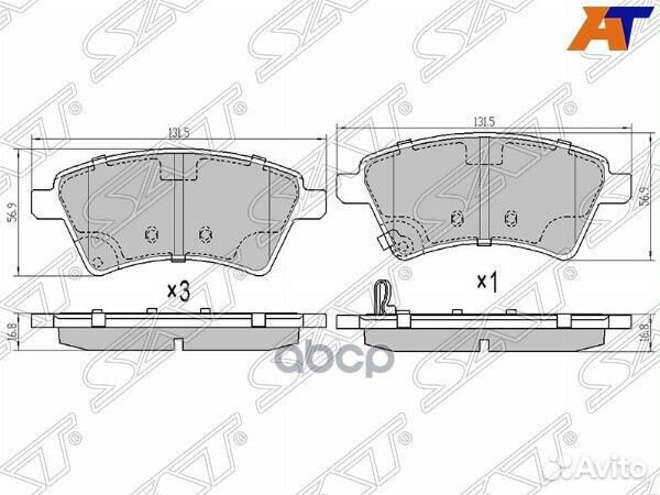 Колодки тормозные перед suzuki SX4 06- ST-55810