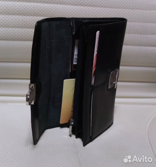 Кошелёк портмоне Nobel 8239 11 кожа чёрный новый