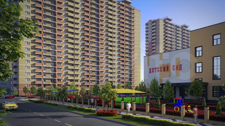 3-к. квартира, 89,5 м², 2/22 эт.