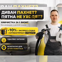 Химчистка мягкой мебели + сушка, Петрозаводск