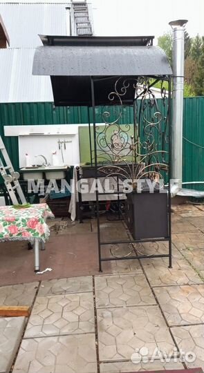 Мангал с крышей