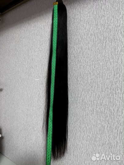 Накладной хвост на резинке из натуральнвх волос