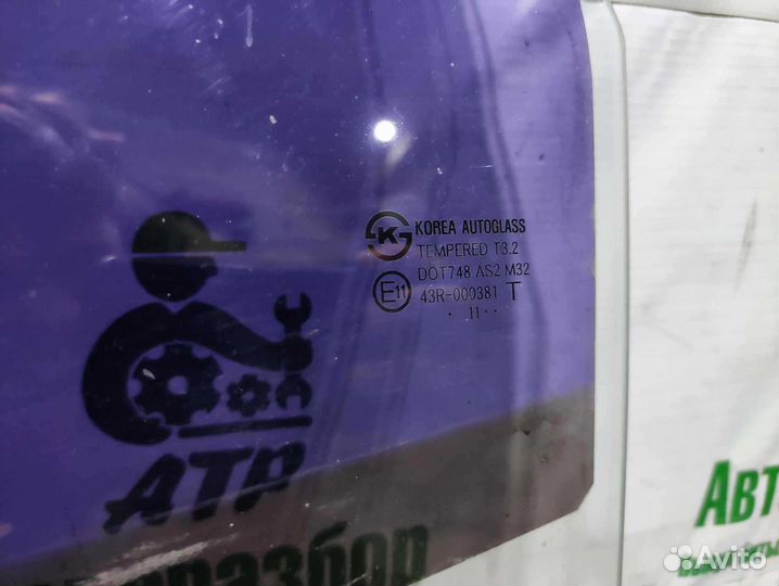 Стекло двери задней левой Hyundai Solaris