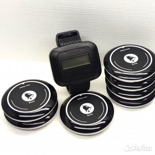 Кнопка вызова персонала, официанта с часами