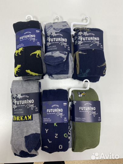 Колготки для мальчика 2шт. 98-104 новые