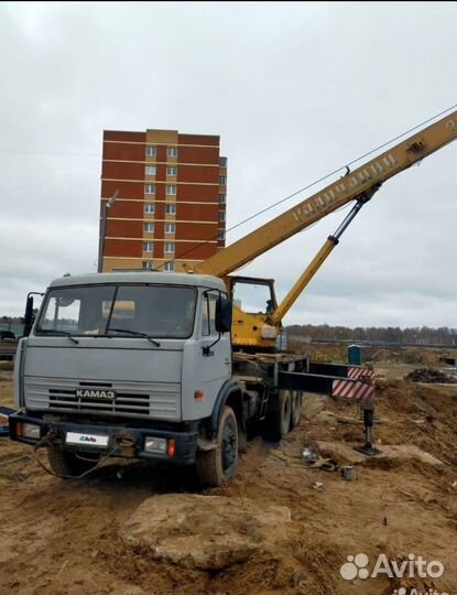 Аренда и услуги автокрана, 16 т, 18 м, с гуськом 7 м