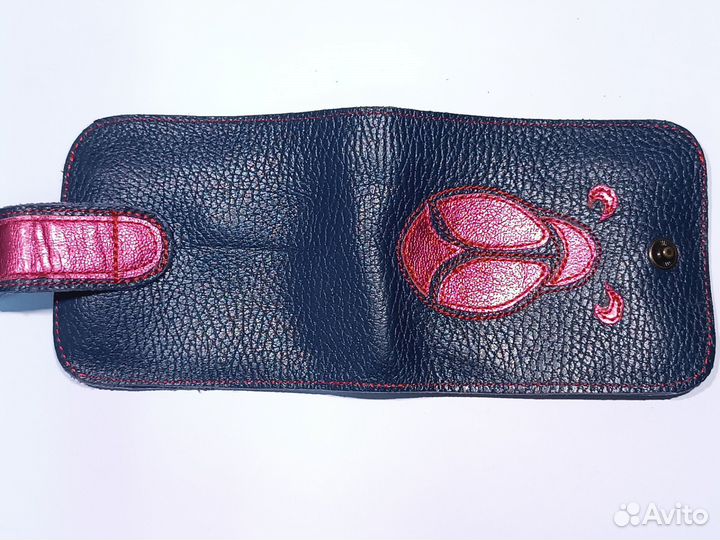 Кошелек женский натуральная кожа ручная работа