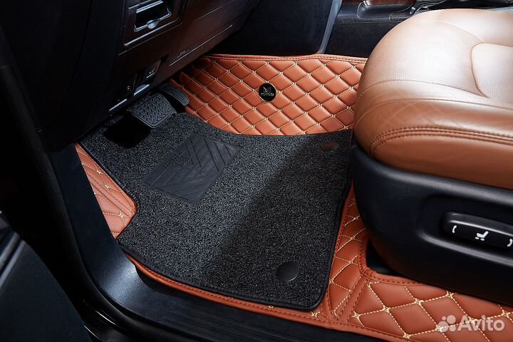 3D коврики из экокожи в авто от производителя