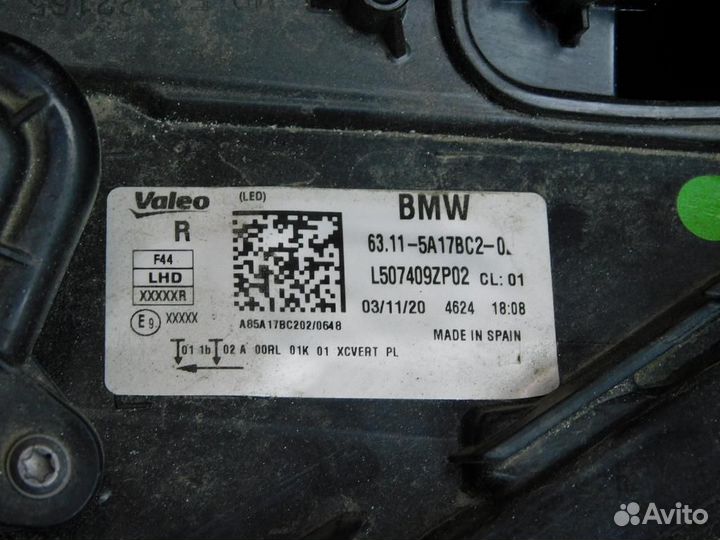 Фара правая BMW 2-Series