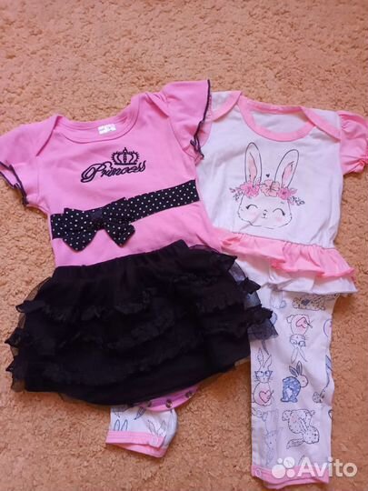 Детская одежда для девочек 9-12 мес
