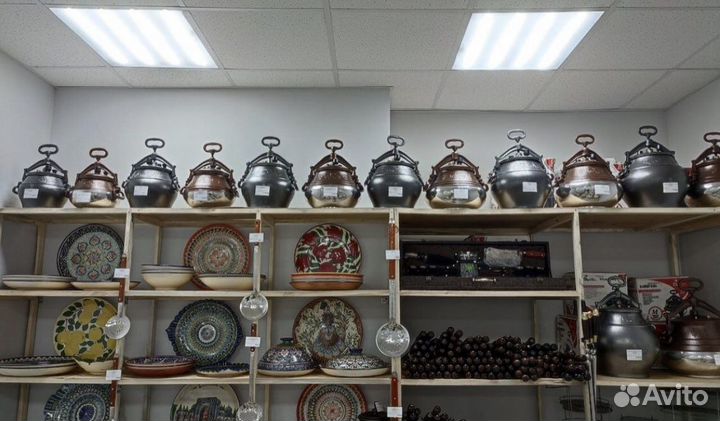 Казан чугунный с печкой + шумовка