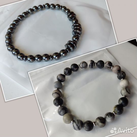 Браслеты натур. камни новые
