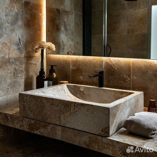 Раковина ручной работы из керамогранита