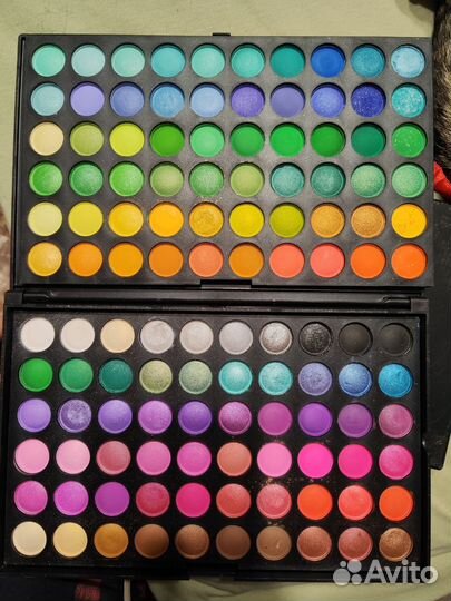 Большая палетка теней 120 цветов