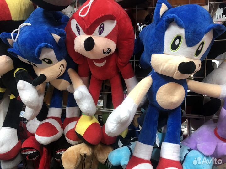 Соник обнимашка мягкий 45 см и 70 см