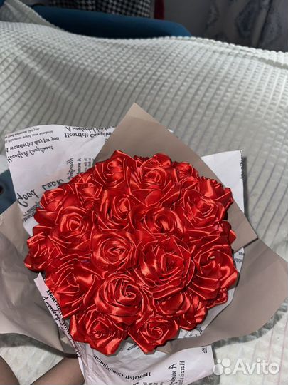 Букет из атласных лент