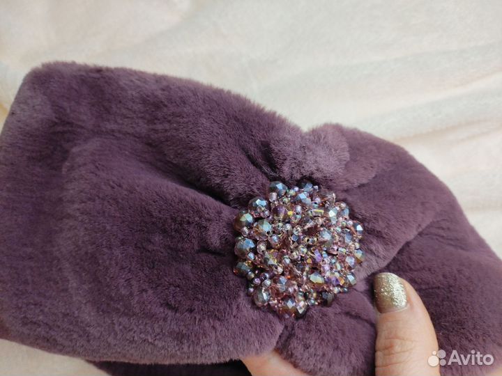 Повязка на голову из меха