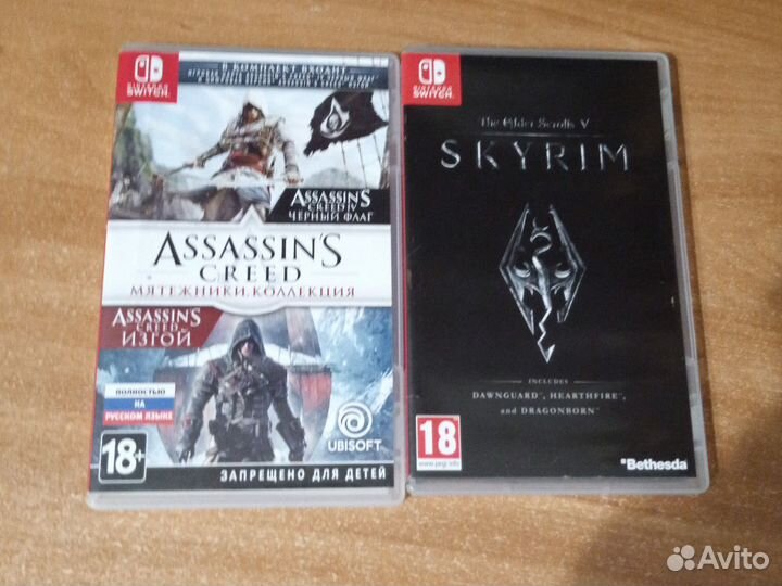 Картриджи Nintendo switch