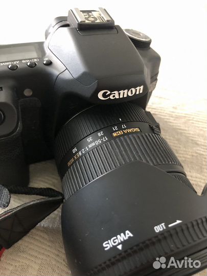 Canon 50d с объективом Sigma 17-50 и сумкой