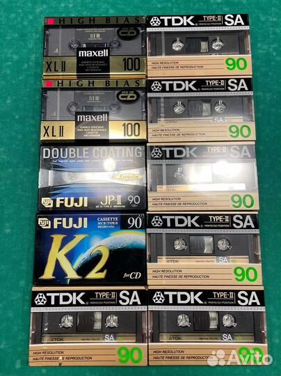 Аудиокассеты тип 2 TDK, Maxell, Fuji