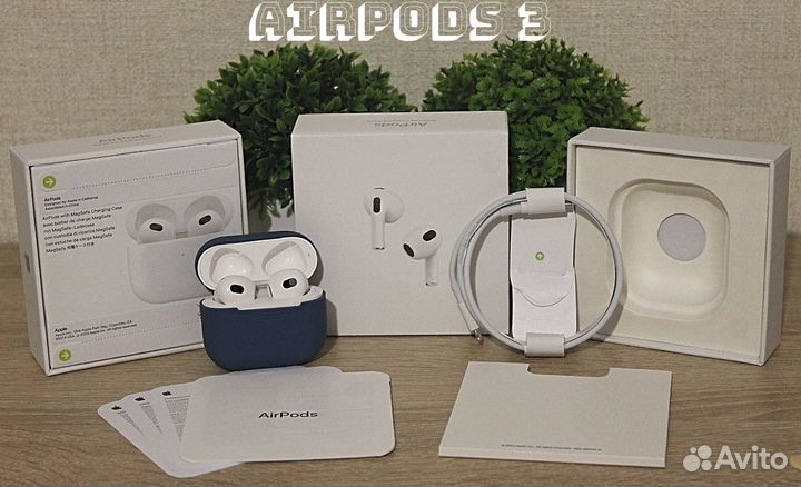 Apple Airpods 2 / 3 / Pro 2 + чехол, гарантия