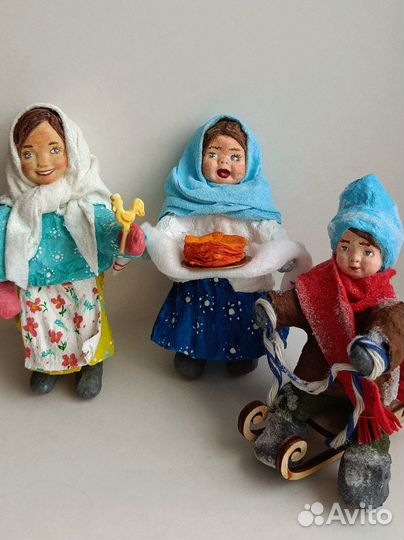 Ватные ёлочная игрушка