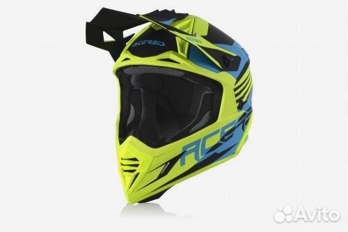 Кроссовый шлем Acerbis X-track Light Blue/Fluo