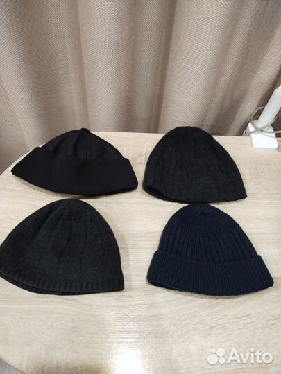 Шапки мужские вязаные (размер 48-50)