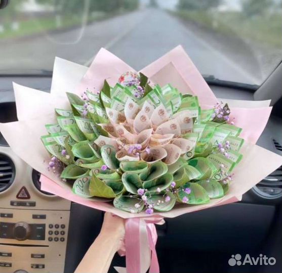 Денежные букеты, подарок на свадьбу и не только